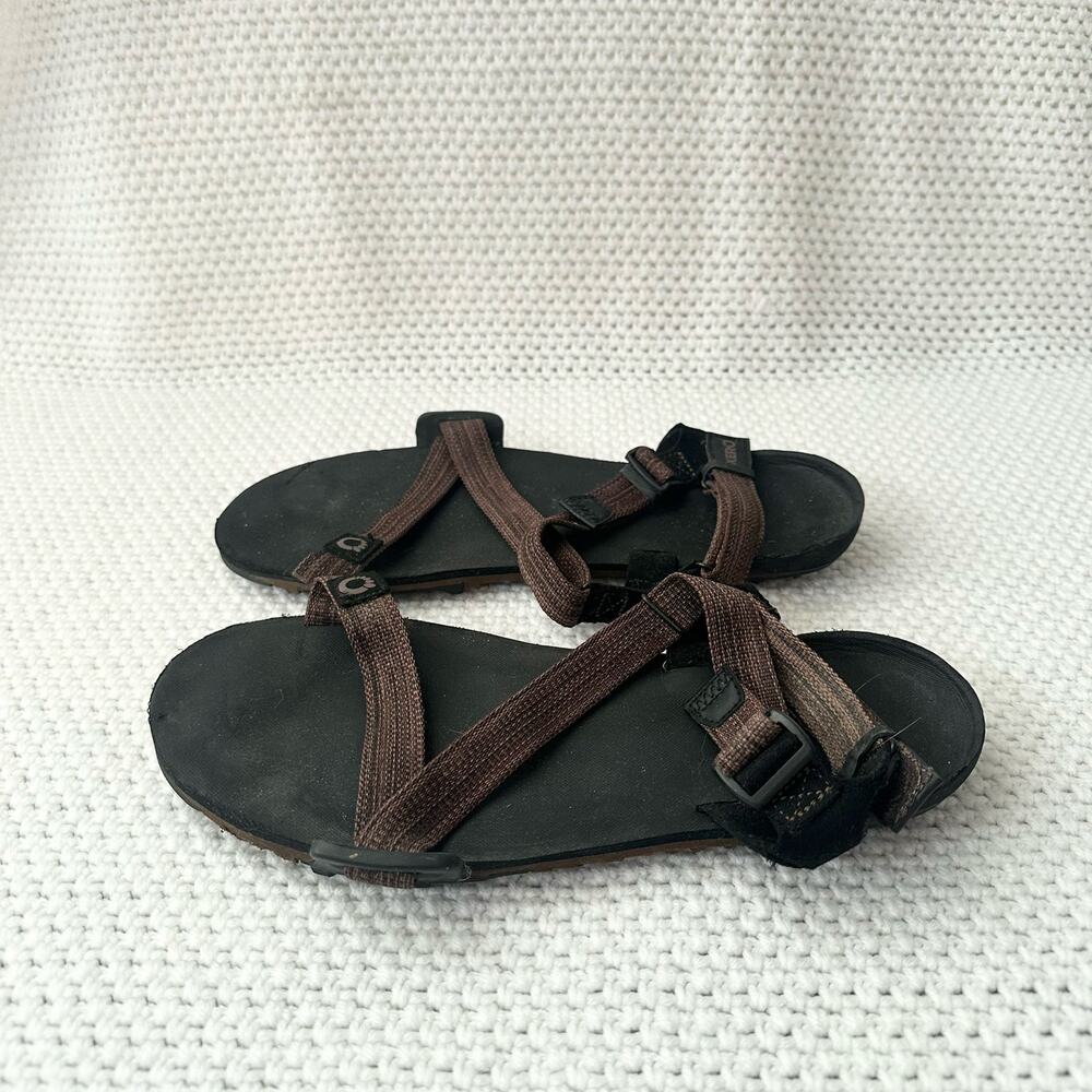 Xero Shoes Men Multi Brown Strappy Z Trail EV Sandals Shoes Size 10 Hook Loop - Picture 6 of 8